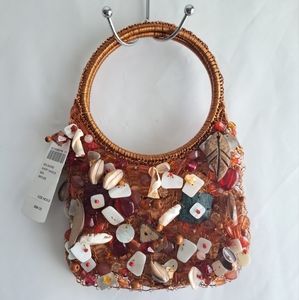 Chico's Seashell Accented Aloha Handbag